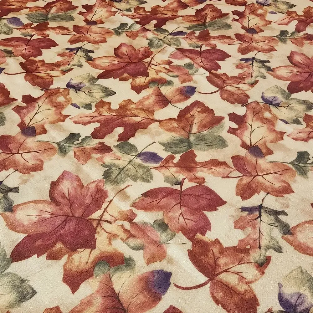 Vintage 1990s Fall Tablecloth Cloth 50x50